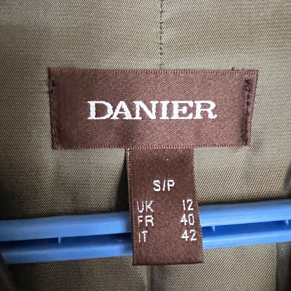 DANIER Chocolate Brown Leather Jacket Size S - Picture 7 of 8